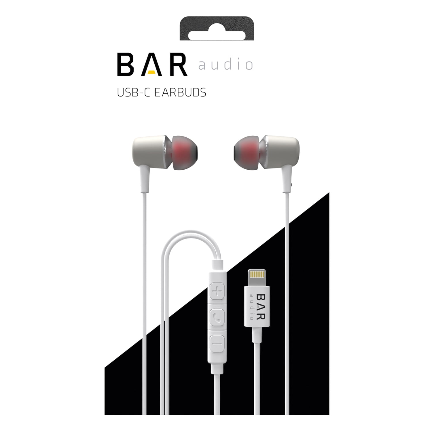 cellhelmet Bar Audio Wired In-Ear Earbuds with In-Line Mic/Remote and MFi Lightning Connector for iPhone