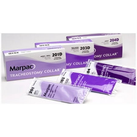 Marpac Tracheostomy Collar - Universal Fit Neonatal to Pediatric Tracheostomy Collar 6- 12 In, White 1 Each