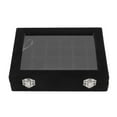 thumbnail image 2 of Earring Storage Box, 24 Grid Space Saving Neat Multifunction  Jewelry Tray  For Rings Black, 2 of 8