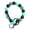 Blue, variant on Mother's Day Gift Silicone Beaded Keychain Checkerboard Pattern Wristband Bangle For Car Keys Handbag