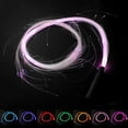 thumbnail image 2 of serony Fouet Optique à DEL Lumineux pour Fête Festivals Spectacles de Lumières Fouet à DEL Optique Poignée Argentée, 2 of 6