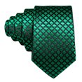 thumbnail image 3 of Barry.Wang Men's Ties Formal Stripe Necktie Set with Handkerchief Cufflink Silk Woven, 3 of 6