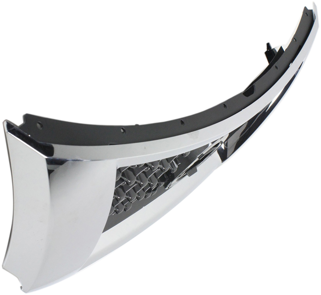Grille Assembly Compatible With 2013-2016 Nissan Pathfinder Chrome Shell with Black Insert CAPA Certified