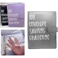 thumbnail image 1 of LAICAIW 100 Envelope Challenge Binder | Easy and Fun Way to Save $5,050-Savings Challenges Binder, Budget Binder with Cash Envelopes for Budgeting Planner & Saving Money (Grey), 1 of 7