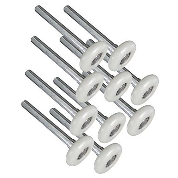 Ideal Security SK7123-5U SK7123 Rouleaux de Porte de Garage Premium 2 Pouces Roues en Nylon et Acier, 10 Roulements à Billes, Potence de 4 Pouces, Pack, Ultr