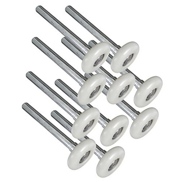 Ideal Security SK7123-5U SK7123 Rouleaux de Porte de Garage Premium 2 Pouces Roues en Nylon et Acier, 10 Roulements à Billes, Potence de 4 Pouces, Pack, Ultr