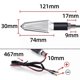 thumbnail image 4 of 2pcs LED Motorcycle Transparent Turn Signal Indicator Light For Bajaj Yamaha TVS, 4 of 4
