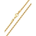 thumbnail image 3 of Men's Gold-Tone Stainless Steel 2.3MM Rope Link 24" Chain Necklace - Brilliance Fine Jewelry, 3 of 5