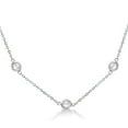 thumbnail image 2 of Diamond Station Necklace Bezel-Set 14K White Gold (0.50ct), 2 of 3