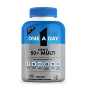 One A Day Mens 50+ Multivitamin Tablets, Multivitamins for Men, 200 Ct