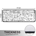 thumbnail image 5 of Kitchen Rugs Sets Of 2,Math Equations Geometry Icons White Pattern Anti Fatigue Kitchen Mat Rugs Non Slip Washable,Decorative Kitchen Floor Mats for Kitchen,Sink,Laundry,17"x47"+17"x47", 5 of 5