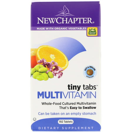 New Chapter  Multivitamin Tiny Tabs  Whole-Food Cultured Multivitamin  192