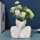 thumbnail image 5 of Florero de cerámica con cuerpo humano, artesanía, cabeza de niña, maceta, adornos de jardín (D), 5 of 8