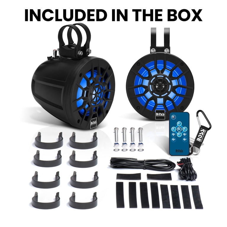 BOSS Audio Systems MPWT50RGB Wake Tower Speakers, 500W, 1 Pair