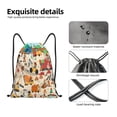 thumbnail image 4 of Bingfone construction road work landscape Drawstrings Backpacks Bags for Men Women Gym Drawstrings Bag-Small, 4 of 6