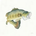 thumbnail image 2 of DeNeige, Elyse 20x20 White Modern Wood Framed Museum Art Print Titled - Gone Fishin Large Mouth, 2 of 4
