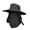 Black, variant on Visor Women Removable Sun Hat Dayan Summer Climbing Fishing Hat Outdoor Sun Hat