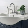 thumbnail image 2 of MAYEERTY 4"Centerset Bathroom Faucet with 360° Swivel Spout, Pop-Up Drain & Dual Handles, Brushed Nickel, 2 of 6