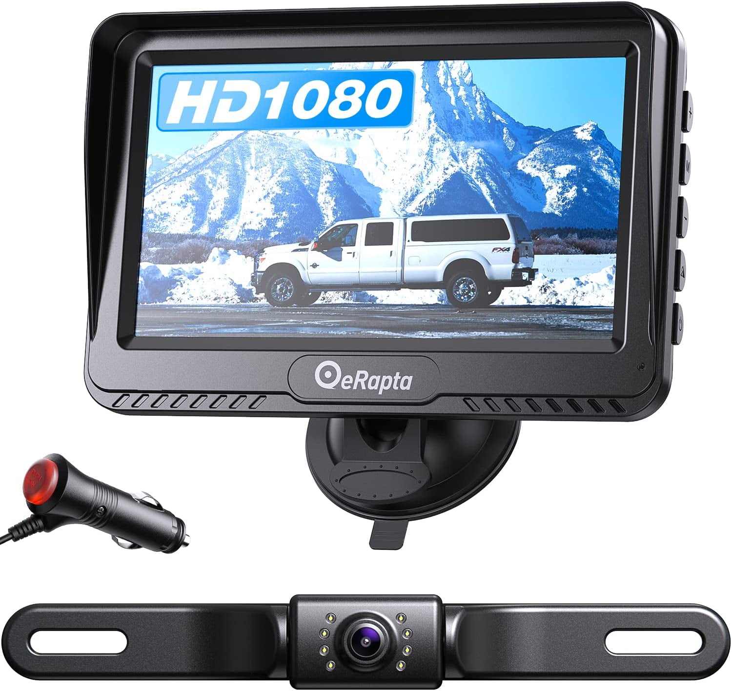 eRapta 4.3" Backup Camera with Monitor License Plate Mount photo 1