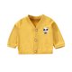 thumbnail image 1 of Gibobby Abrigos de invierno para bebés y niñasCárdigan de punto para niños, abrigo, suéter de Color para niño, niña, abrigo único para primavera y otoño,(Amarillo, 18-24 Meses), 1 of 5
