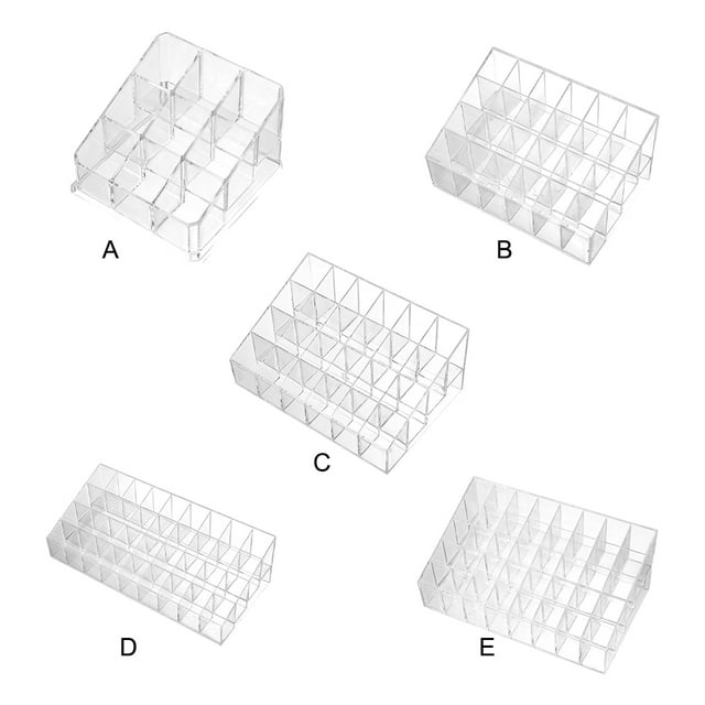 Langgg White Convenient And Practical Makeup Organizer Storage For Travel Multiple Compartments Waterproof Cosmetic Organizer Large 9 grids 1Set