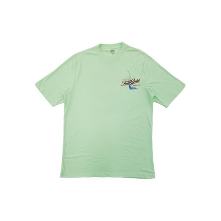 IZOD Mens Big & Tall Patina Green True Gold Ale Sailboat T-Shirt LT