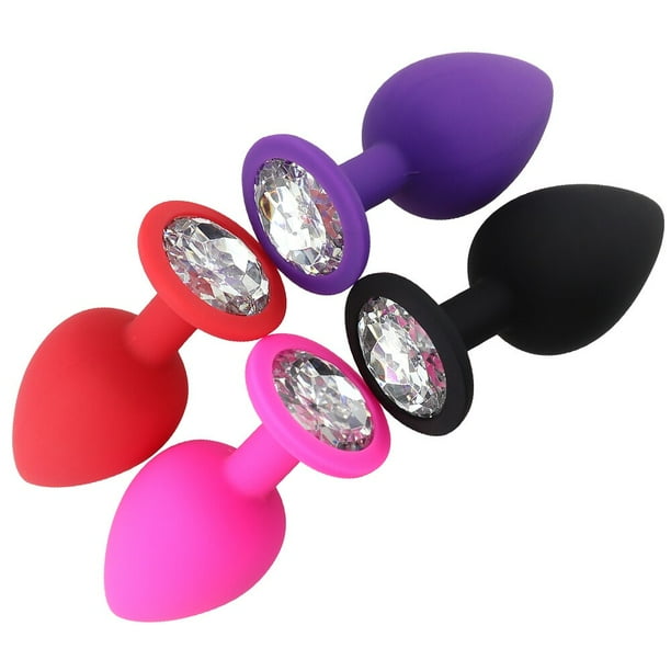 Tapón Anal de silicona suave para hombres y mujeres, tapón sexual Unisex, 3  tamaños diferentes, juguetes para adultos, entrenador Anal para parejas SM 
