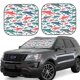 thumbnail image 1 of Balery Colorful Shark Parasol para parabrisas de coche de 2 piezas | Parasol plegable para parabrisas delantero de coche para la mayoría de sedanes-Small, 1 of 6