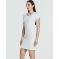 thumbnail image 5 of 3 Pack: Women's Mini Short Sleeve Ribbed Scoop Neck Casual T-Shirt Bodycon Dress, 5 of 6