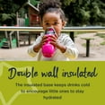thumbnail image 2 of Tommee Tippee Gobelet Isotherme à Paille Antidéversement, Bouteille d'Apprentissage pour Tout-Petit 12m+, 100 % Étanche, Rose et Menthe, 2 of 6