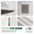 thumbnail image 2 of Clouddwell 10'x12' Hardtop Winter Gazebo Cover - All-Weather Waterproof Enclosed Storage with Sidewalls & Screens, White (Gazebo Not Included), 2 of 10