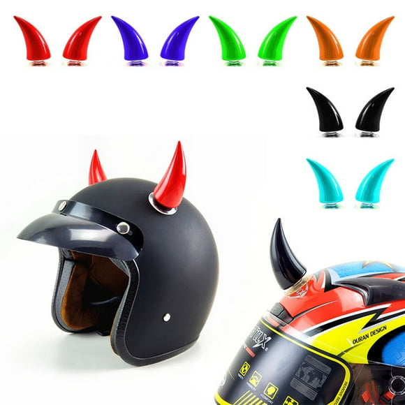 Motorcycle Helmet Devil Horn Silicone Suction Cup Helmet Decoration Accessories(big)