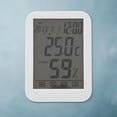 thumbnail image 3 of Termómetro digital, reloj de pantalla grande táctil, medidor de humedad de pantalla grande, termómetro para el hogar, multifuncional, 3 of 10
