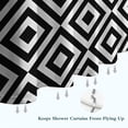 thumbnail image 6 of Black White Checkerboard Checkered Pattern Shower Curtain 72"x84" ,Bathroom Decorative Shower Curtains Set with 12 Hooks,Modern Waterproof Washable Shower Curtain, 6 of 6