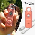 thumbnail image 3 of 3DActive Alarmee Rechargeable Personal Safety Alarm for Women, Teens and Elderly, Pocket Size Self Defense Keychain 130dB Loud Siren with LED Light (Coral), 3 of 4