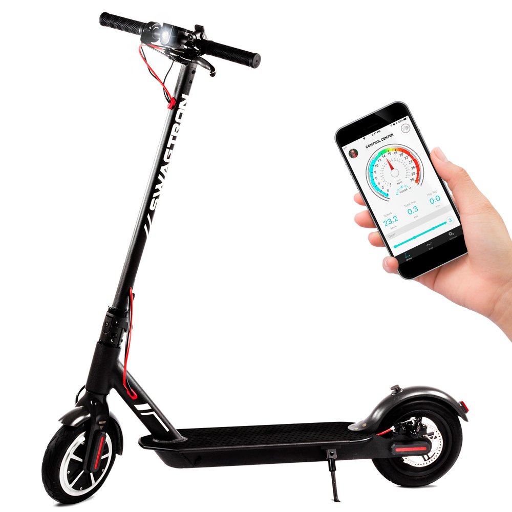 SWAGTRON Swagger Elite 5 Foldable Electric Scooter with Upgraded 18 MPH