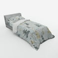 thumbnail image 2 of Ambesonne Nature Bedding Set 3 Pcs, Retro Soft Pine Tree, Twin XL, Blue Grey and Dark Mustard, 2 of 2
