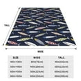 thumbnail image 3 of Pofeuu Sardine Print Ultra-Soft Micro Fleece Blanket,for Bed Or Sofa,All Season Throw Blankets Flannel Blanket-40"x30", 3 of 7