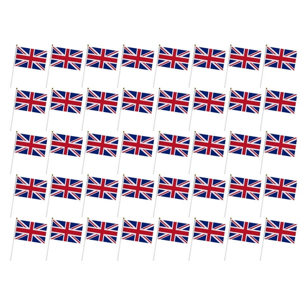 Xihbxyly Oferta Del Dia -Union Bunting, -Banderines Of Color para Agitar Las Manos para Reinas -Platino -, Desvanecimiento -Banderas de Unión para Deportes y -Celebraciones Nacionales