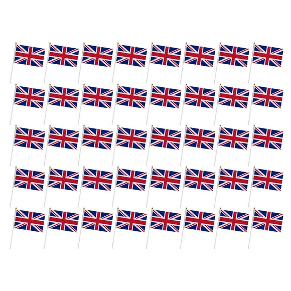 Viflosae -Union Bunting, - Color Hand Waving Bunting For Queens -Platinum -, Fade -Union Flags For Sports And -National Celebrations Clearance