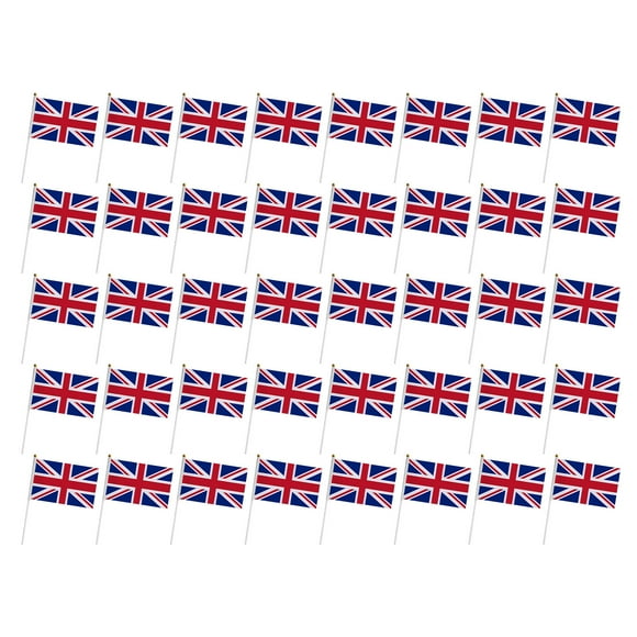 PEZHADA-union Jack Bunting, -Vivid Couleur Main Agitant Bunting pour les Reines -Platine -Jubilee, Résistant à la Décoloration -Union Jack Flags pour le Sport et les Célébrations -National