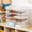 White, variant on Stackable Storage Bins, 4-Layer Plastic Desktop Organizer with Handles and Buckle, Multilayer Storage Box for Office Home Organization