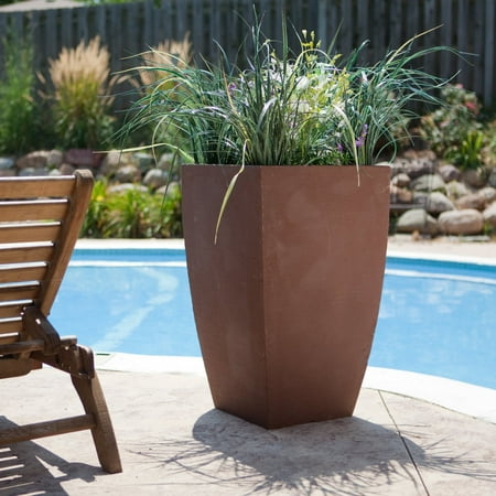 - Craftware Square Resin Modern Pot Planter