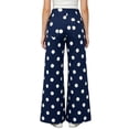 thumbnail image 4 of Dweltoz Polka Dot Jeans for Women Wide Leg High Waisted Pants 2026 Fall Vintage Trendy Jeans Casual Baggy Stretchy Denim Pants with Pockets,Dark Blue XL, 4 of 5