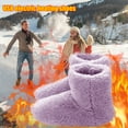 thumbnail image 2 of USB Electric Heated Shoes USB Charging Winter Plush Comfortable Foot Warmer, 2 of 9