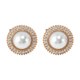 thumbnail image 1 of Ofertas Únicas 1 Par de Encantos para Cordones Brillantes de Rhinestone Redondos con Perlas Clips Decorativos para Zapatos Blancos, 1 of 5