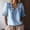 Light Blue Tops, variant on Casual Blouses For Women Summer Solid Color Fashion Ruffled Collar Blouse Shirt Tops Tunic Tee For Everyday Wear Lightweight Comfortable Vacation Dailywear