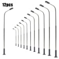 thumbnail image 2 of 12Pcs Model Railway Warm White Lamp Post Street Light Single Head 14Cm Smile Home, 2 of 9