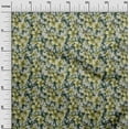 thumbnail image 3 of oneOone Rayon Lime Green Fabric Floral Craft Projects Decor Fabric Printed By The Yard 56 Inch Wide, 3 of 5