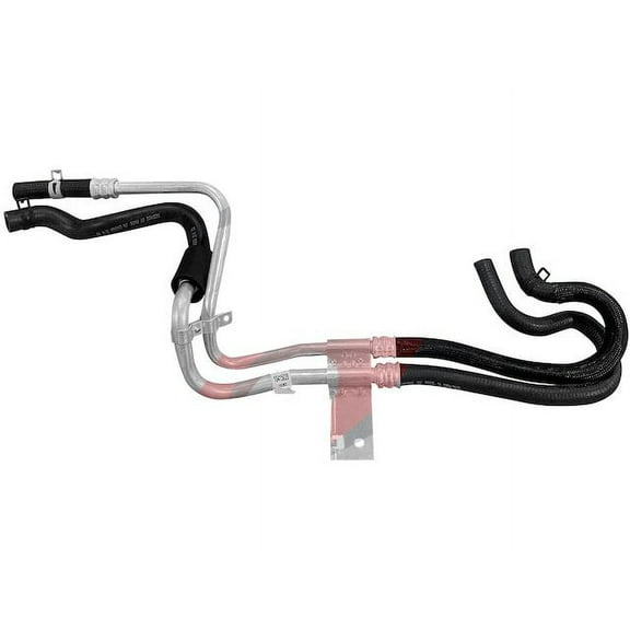 Inlet and Outlet Heater Hose Set - Compatible with 1998 - 2002 Pontiac Firebird 5.7L V8 LS1 VIN G 1999 2000 2001